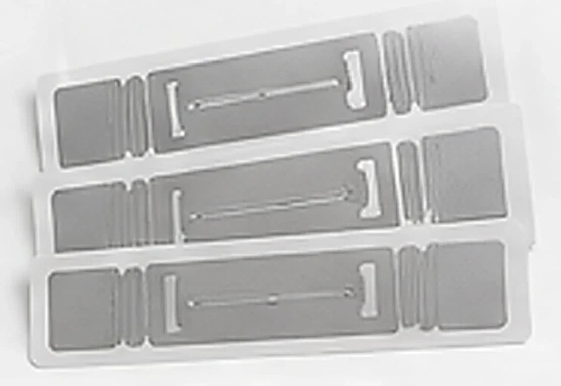 UHF RFID labels of the kind used for windshield parking tags