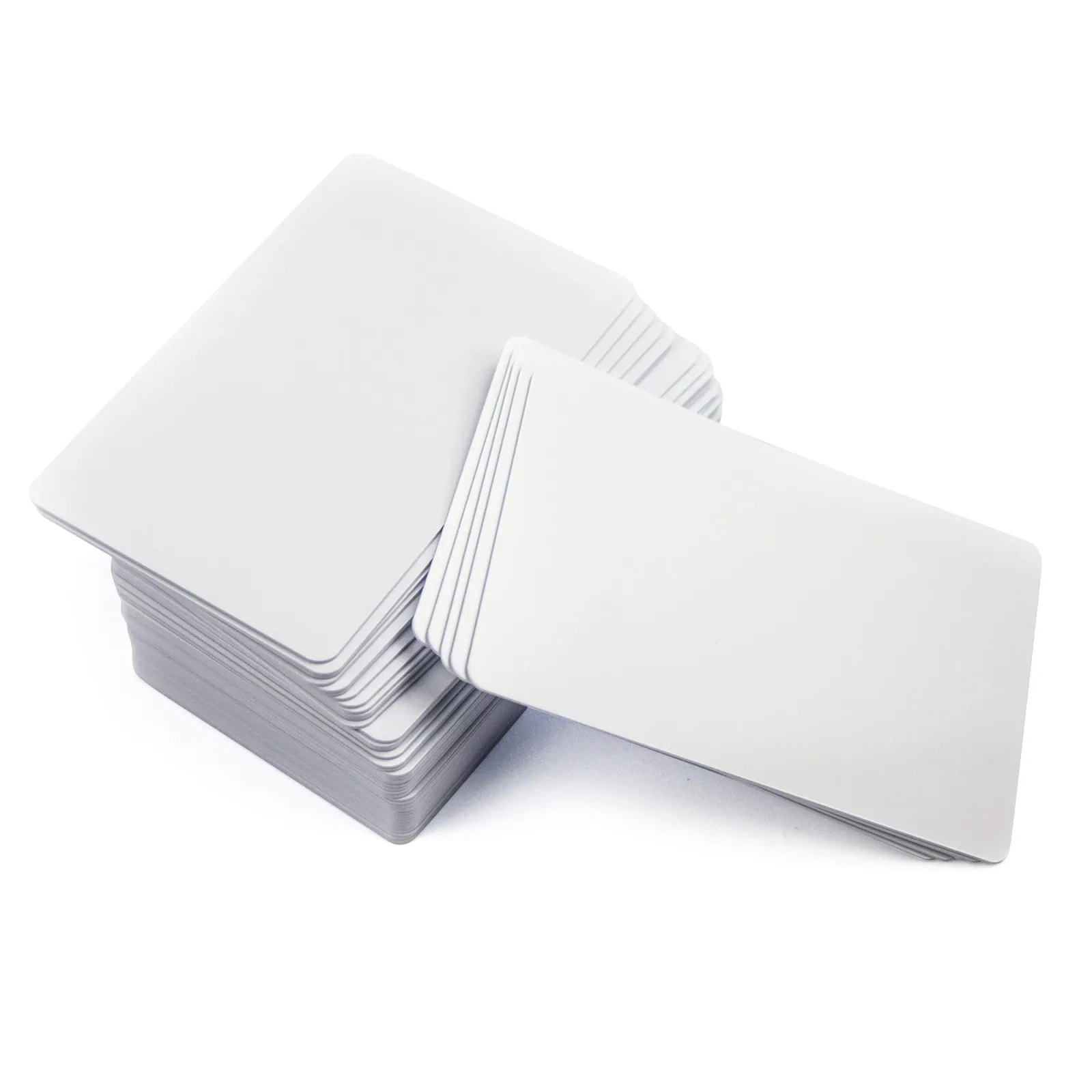 Stack of blank mini RFID cards